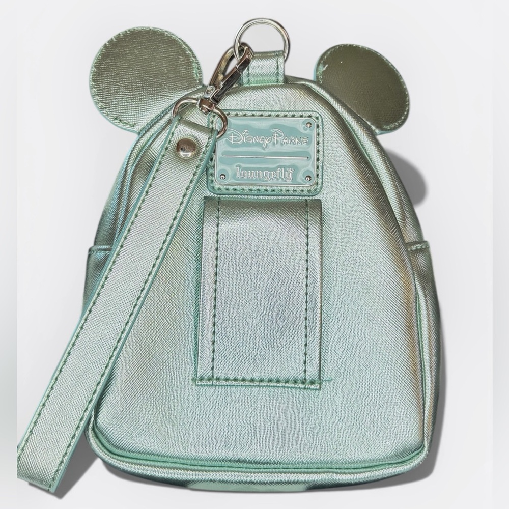 Disney Mint Sequin Mini Wrislet Backpack - Picture 2 of 3